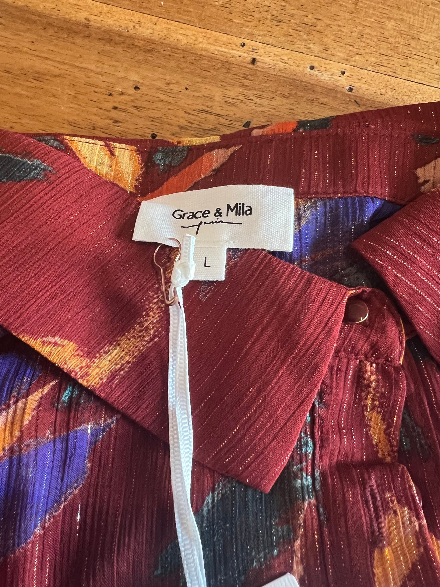 Diva - Robe longue imprimée - Chocolat