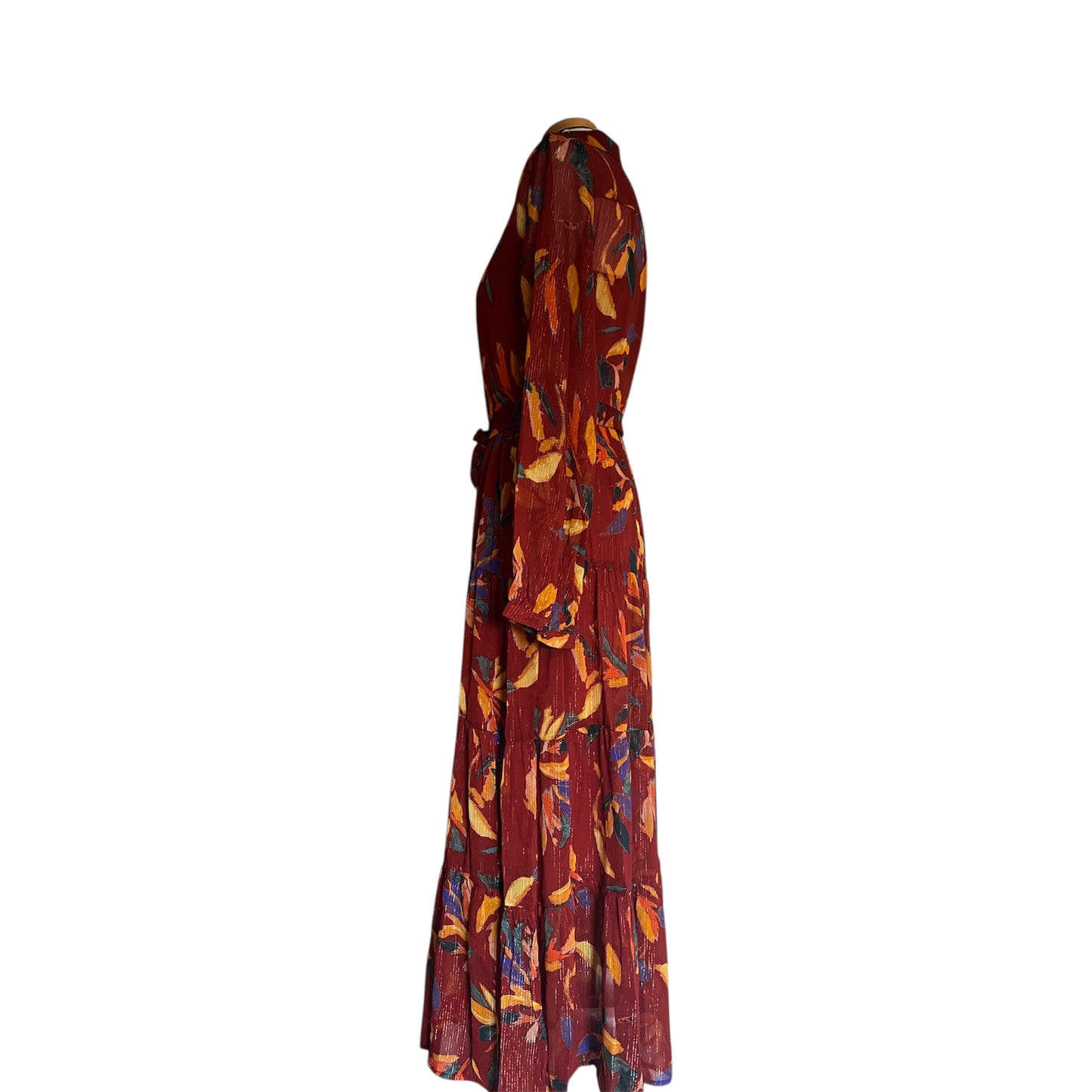 Diva - Robe longue imprimée - Chocolat