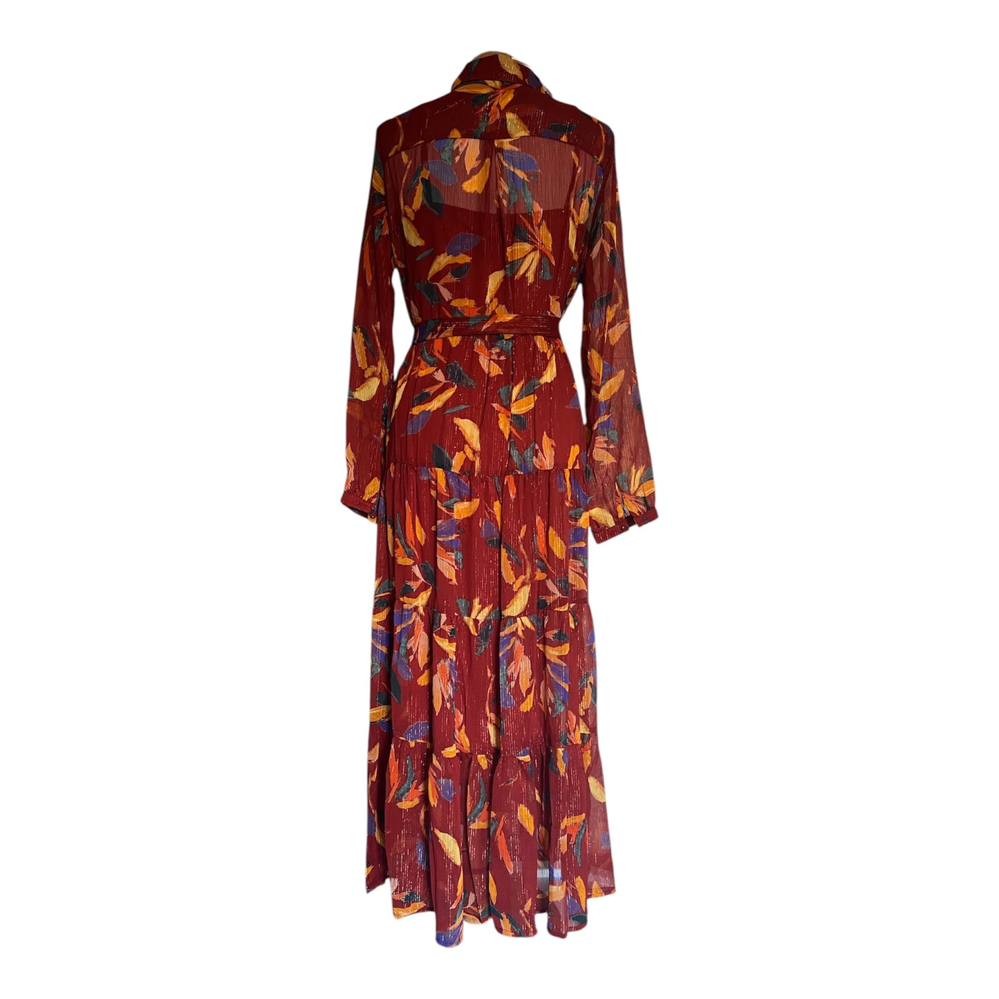 Diva - Robe longue imprimée - Chocolat