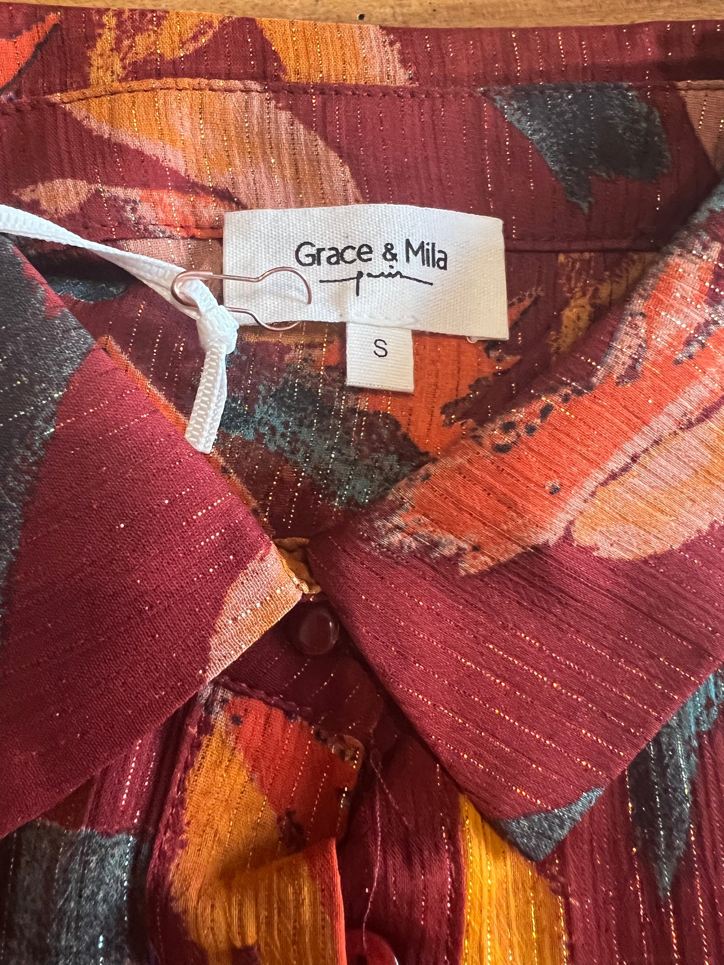Diva - Robe longue imprimée - Chocolat